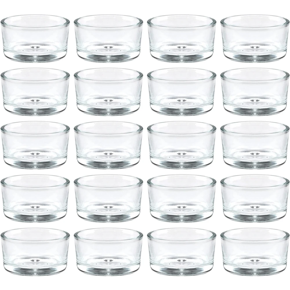 Candle Making Jars With Lids - Suportes de vidro transparente para velas