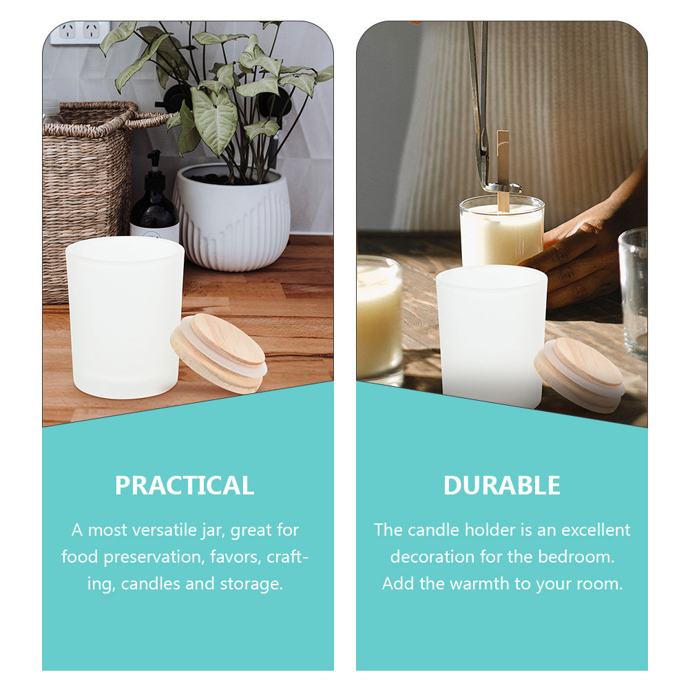 Jarra de vidro espesso com tam - Candle Making Jars With Lids avaliação e preço